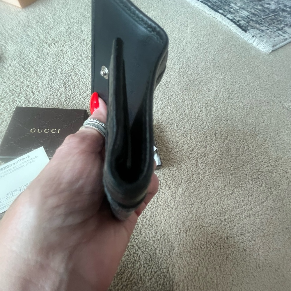 Gucci Black Leather Horsebit Key Card Holder - Picture 4 of 7